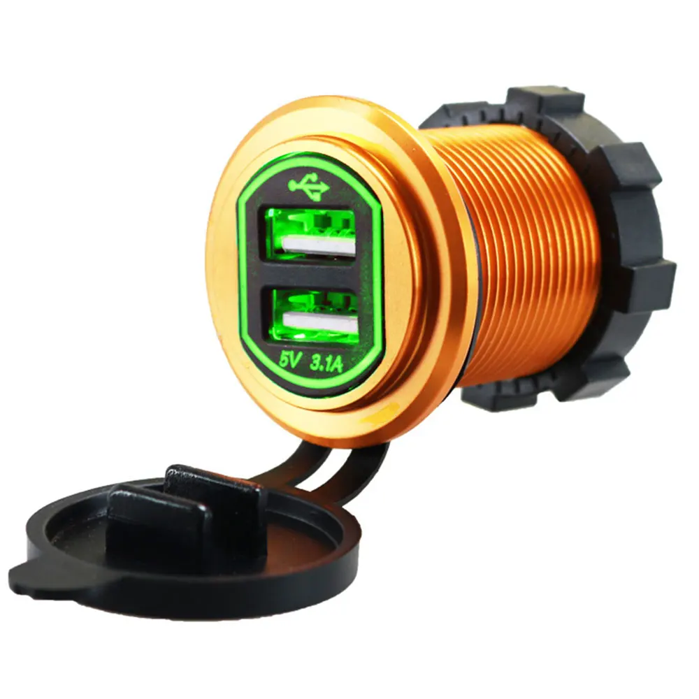 Car USB Charger Car Adapter Pratical Car Charger Universal Power Port 36.8*48.7*28.8mm 12-24V Swivel