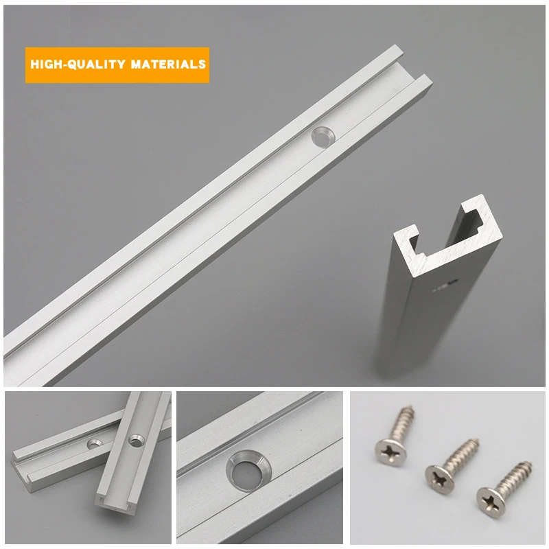 T-track Slot Miter 800mm Woodworking T Slot Limiting Chute Aluminium Alloy Rack Jig Fixture Chute Guide Rail Electric Miter woodworking tools,woodworking tool,miter track jig,woodworking t track,woodworking t track slider,track saw guide rail