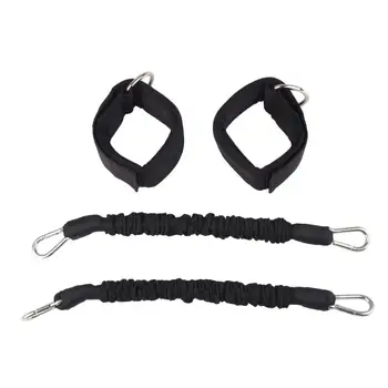 

Stretching Bounding Belt Pulling Belt Black Resistance Feet Training Strap Set Expander Bands Expander Leg Trainer