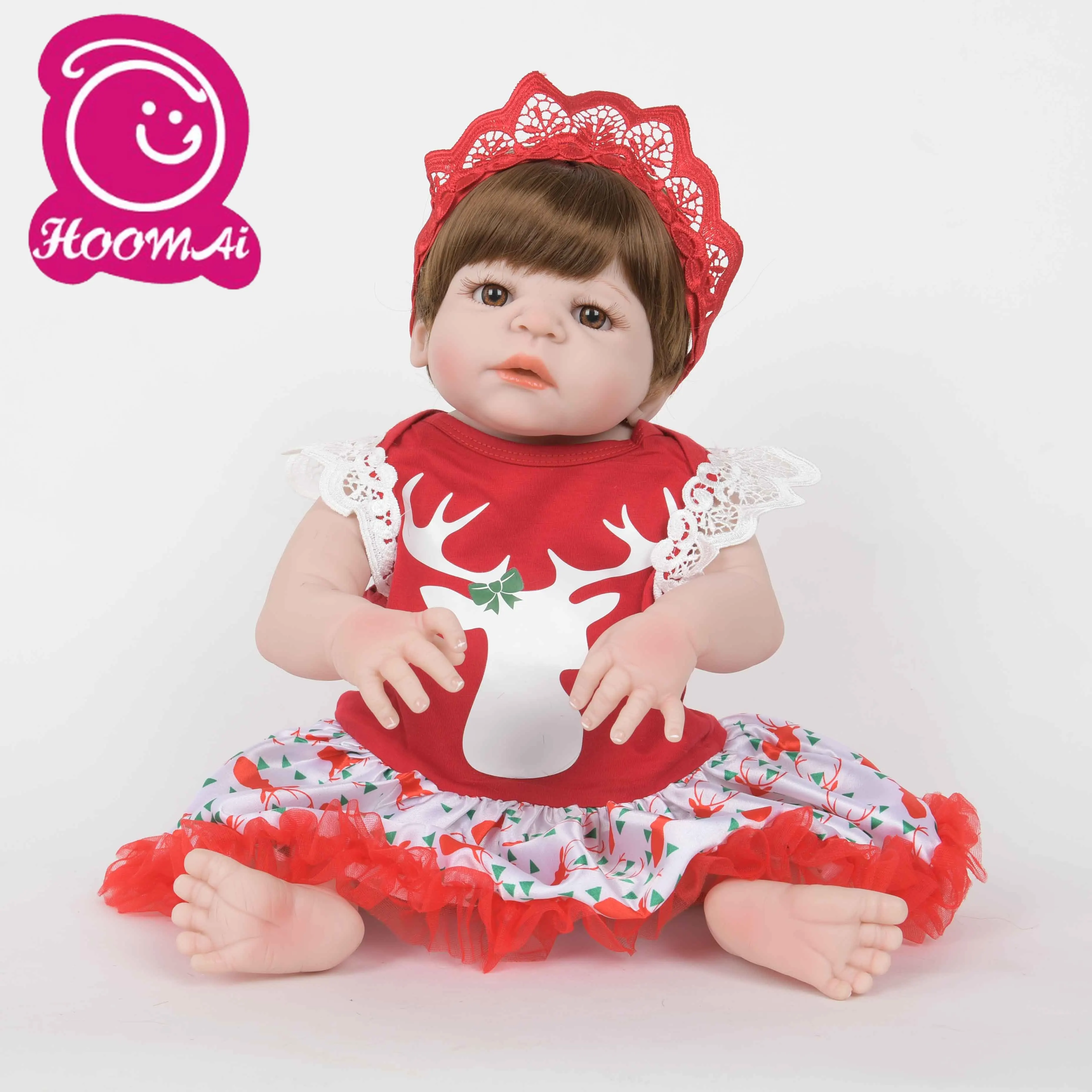22 ''55 см удивительные Bebe Reborn Детские игрушки Реалистичные мягкие силиконовые тела прекрасный Playmate новорожденный кукла ребенок день рождения подарки на Рождество