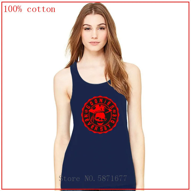 Женский топ на бретельках Goonies Never Say элегантный майка женская одежда blusas mujer de moda