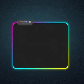 

Elisona 300*250*3mm USB Wired LED RGB Colorful Lighting Gaming Mousepad Mouse Pad Mice Mat for Laptop Computer LOL DOTA