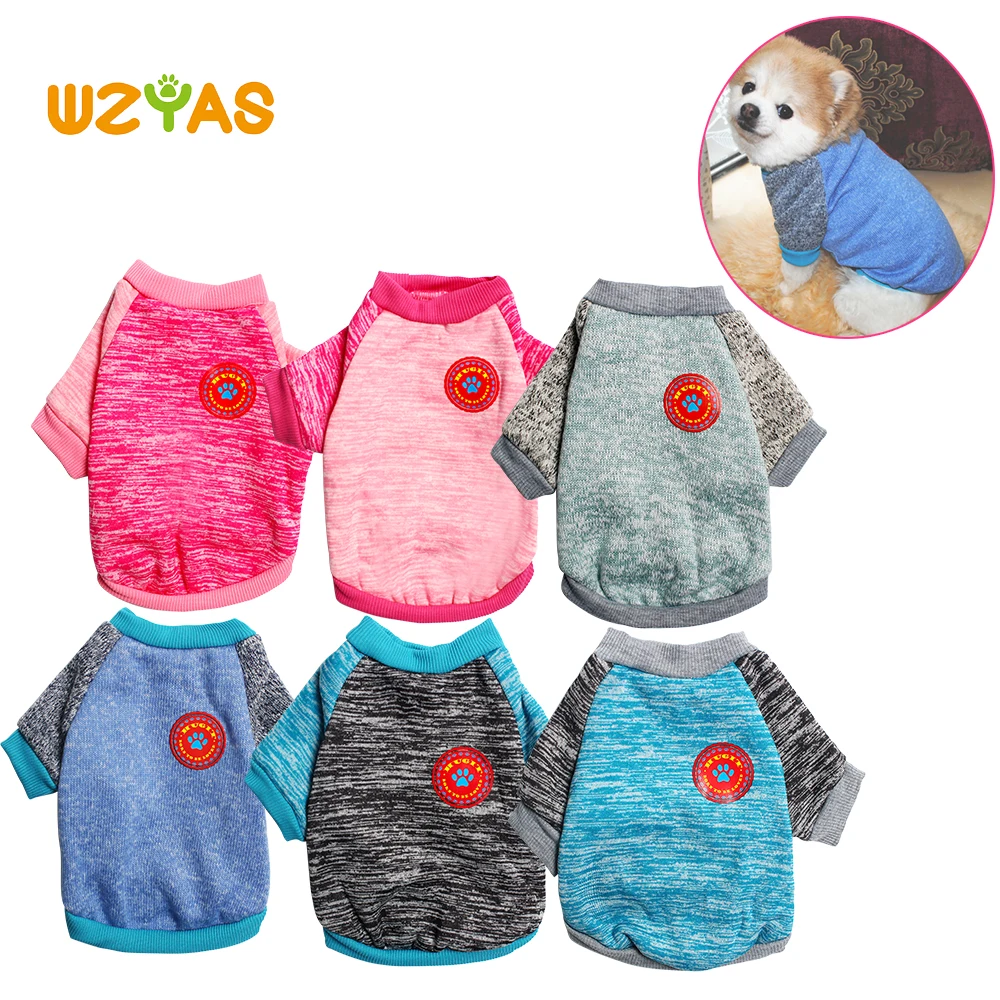 

Warm Dog Coats Jacket Autumn Winter Pet Puppy Cat Clothes Solid 6 Colors Sweater Soft Fleece Clothes for York Chihuahua Pug