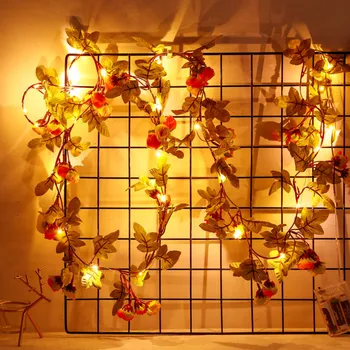

New 1.5/2M Garland fruit shape Christmas lighting strings IP64 waterproof warm white outdoor light for home wedding garden decor