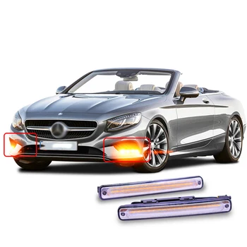 

2PCS Newest Car LED Daytime Running Lights White Amber/Yellow Streamer 12V Auto DRL Turn Signal Lamps Universal Led Waterproof