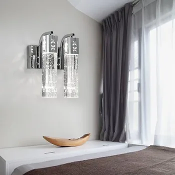 

Post-modern light luxury crystal wall lamp living room lamp TV background wall lamp bedroom bedside lamp aisle stairs lamp