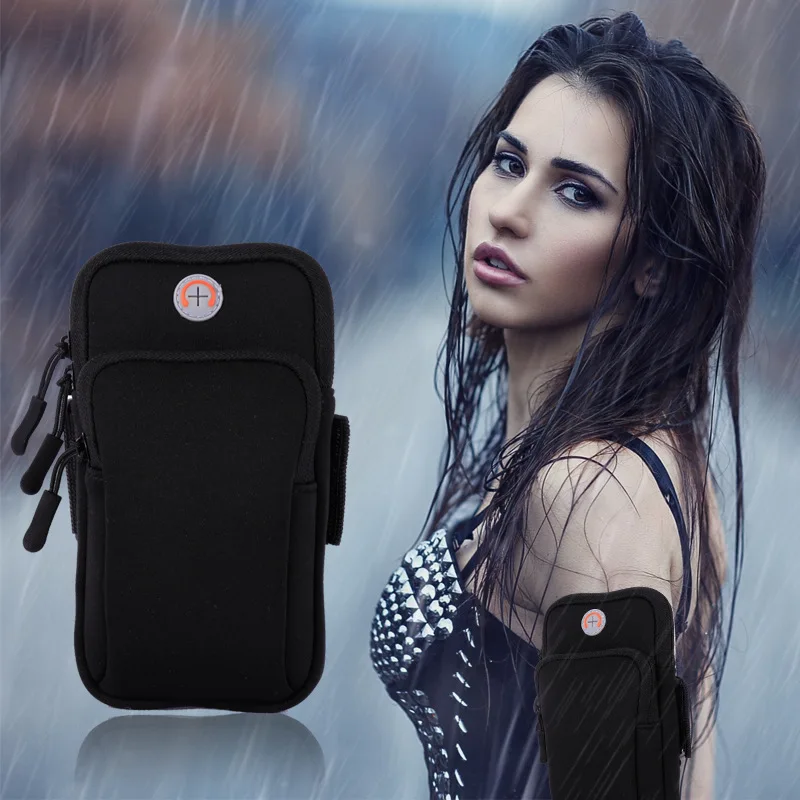 

Men's Running Mobile Phone Armstrap Outdoor Marathon Sports Female Hand Arm Bag Waterproof Arm Bag Night Running Bag