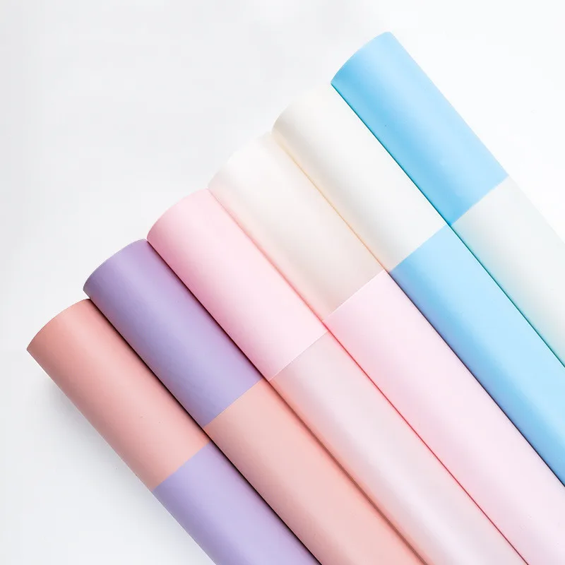 20pcs/lot Mix Color Korean Flower Wrapping Paper Waterproof Florist