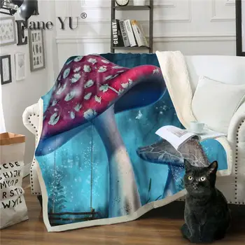 

JaneYU Winter Cotton Wool Blanket Rest White Blanket Can be customized Blanket