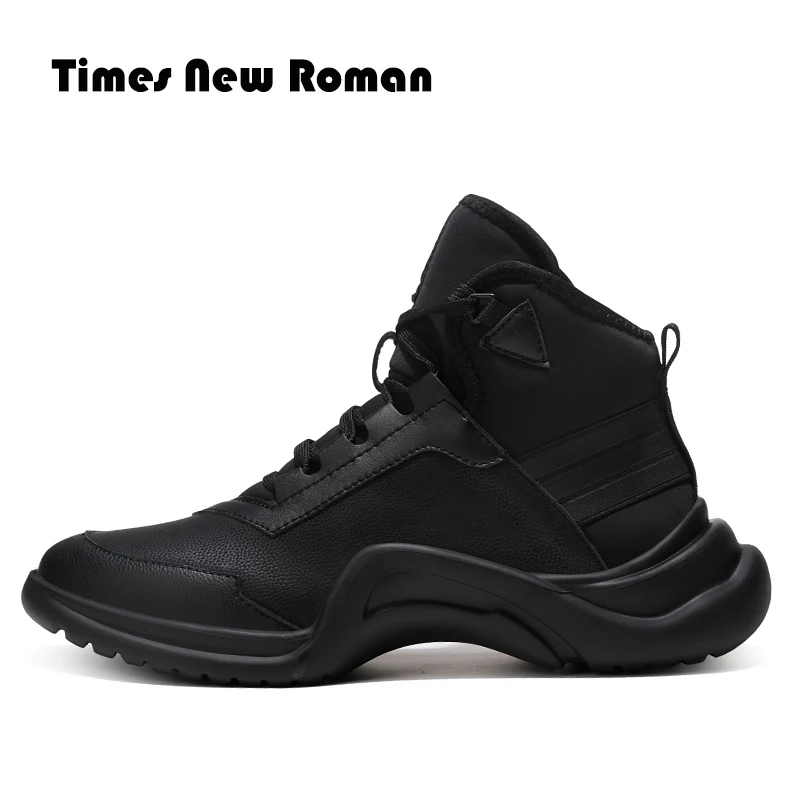Times/Новинка; Мужские ботинки в римском стиле; сезон осень-зима; большие размеры 38-47; ботинки в винтажном стиле; Мужская обувь; Повседневная модная теплая обувь на шнуровке; Hombre