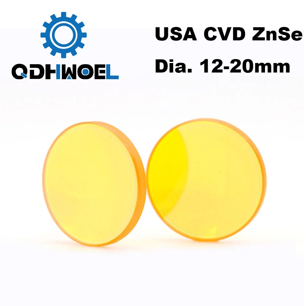 США CVD ZnSe Co2 лазерный объектив диаметром 12 15 18 19 05 20 FL 38 1 50 8 63 5 76 2 101 6 127 мм фокус для