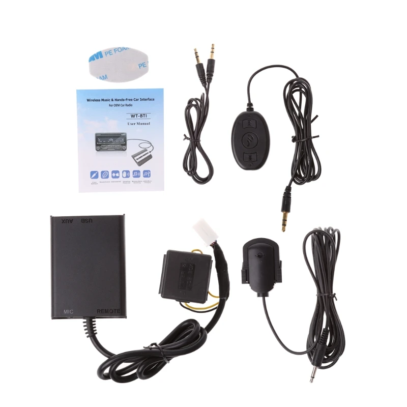 Авто Bluetooth наборы Hands-free стерео AUX адаптер Интерфейс для Honda Civic Accord qyh