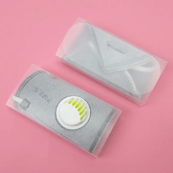 

1pc Dustproof Mask Folder Pollution Free Container Foldable Disposable Windproof Face Masks Storage Bag for KN95 with Valve