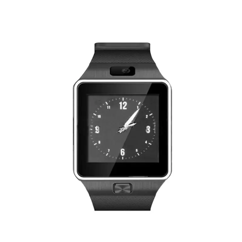 Bluetooth Смарт часы Поддержка GSM SIM TF карты телефонный звонок Smartwatch с HD камерой - Цвет: Black