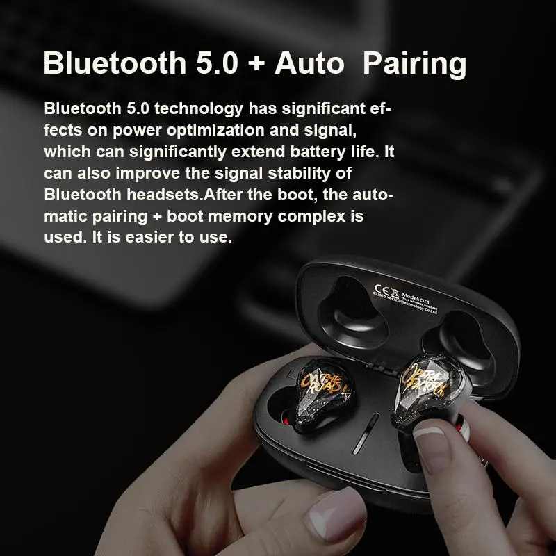 Whizzer OT1 Airdots TWS Bluetooth 5,0 наушники стерео беспроводные шумоподавление с микрофоном свободные Наушники управление AI