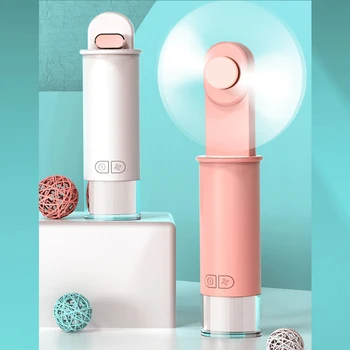 

Portable Hand Held Personal Fan Mini USB Rechargeable Fans With New Design TOUCH AUTO STOP, LED COLOR NIGHT LIGHT,CAMERA REMOTE