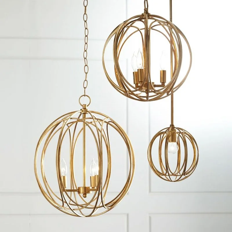 

Modern hanging lamp light LED dinning bed room bedroom foyer round glass ball black gold nordic simple modern pendant light lamp