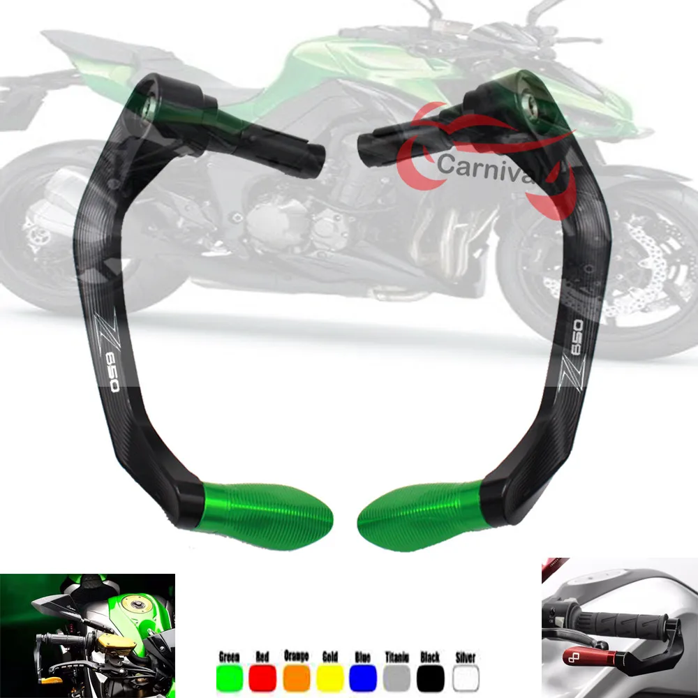 

Motorcycle 7/8" 22mm Universal Handlebar Grips Guard Brake Clutch Levers Guard Protector For KAWASAKI Z650 Z 650 2017 2018