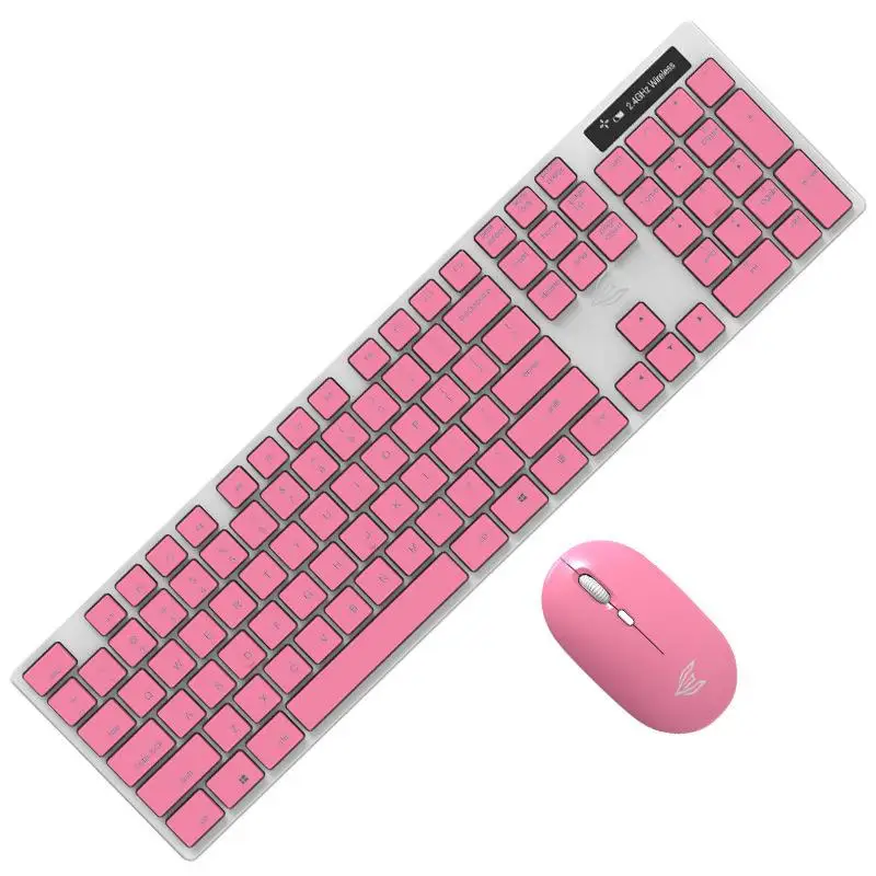 

Wireless Keyboard Mouse Combo Portable Mobile Silent Optical Mouse for PC Desktop
