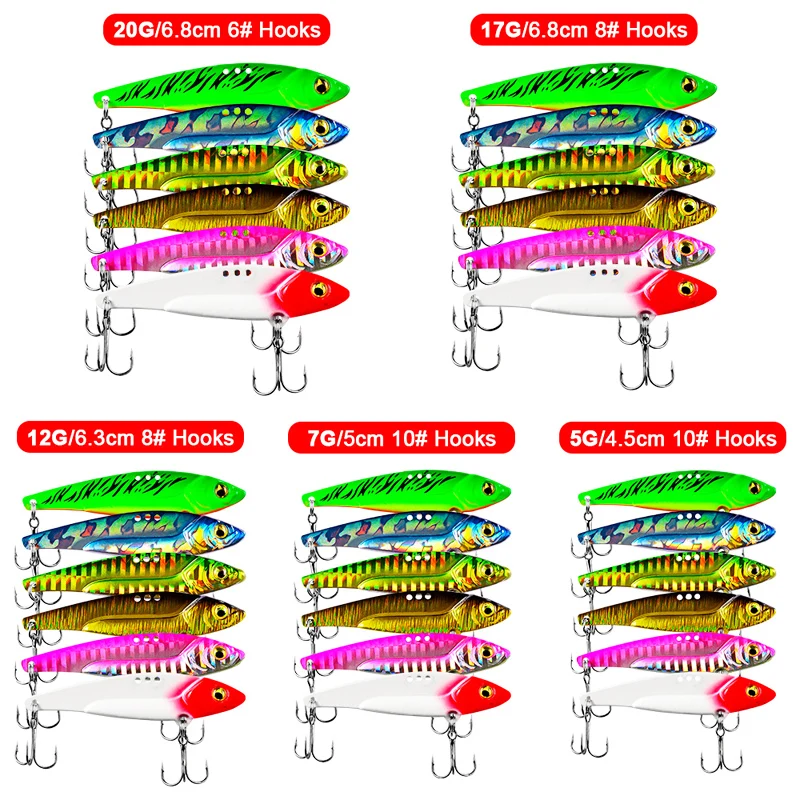 POETRYYI металлическая жесткая Рыболовная Приманка VIB погремушка рыболовная Тонущая вибра погремушка Hooktion приманка для рыбалки блестки приманка