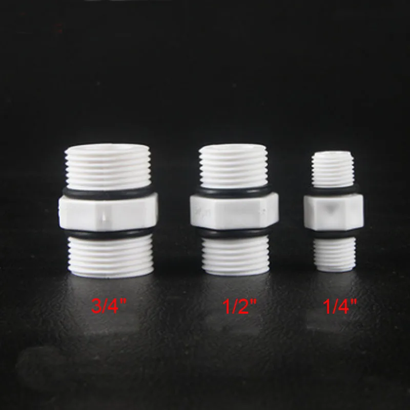 

1pc 1/4" 1/2" 3/4" BSP Male Thread With Seal O-RING POM Aquarium Reverse Osmosis Connector Fitting RO Water Dispenser