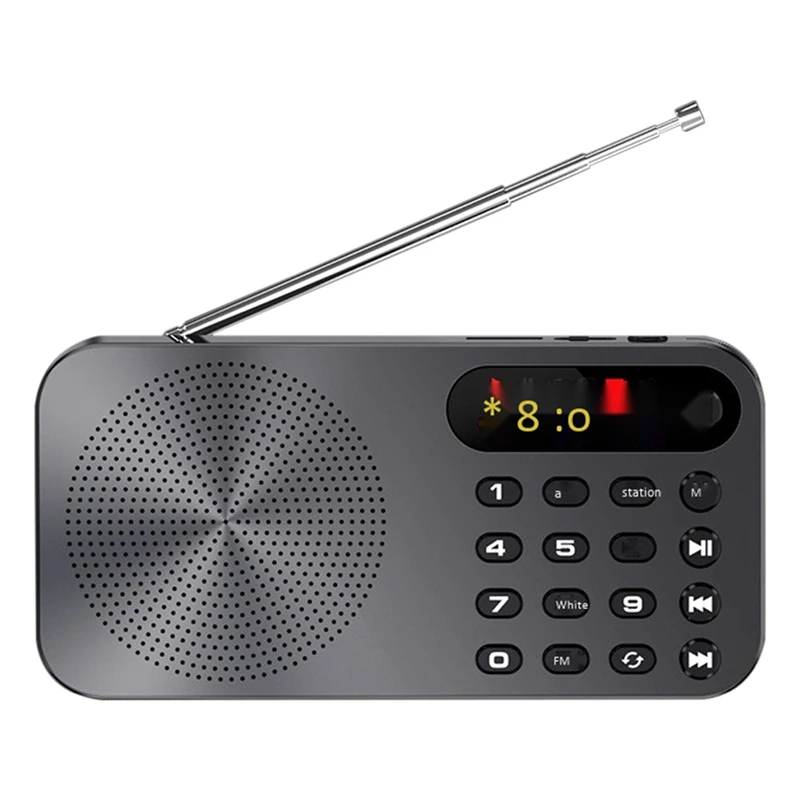Многофункциональное Fm-радио Q6 перезаряжаемый плеер с подключаемой картой
