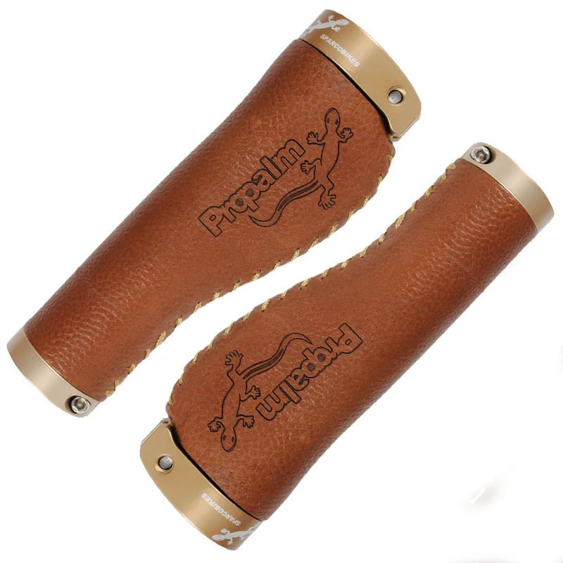 Brown Propalm велосипед эргономичные Грипсы Велоспорт Руль Ручки для MTB дорожный велосипед противоскользящие резиновые ручки горный велосипед сцепление - Цвет: Brown