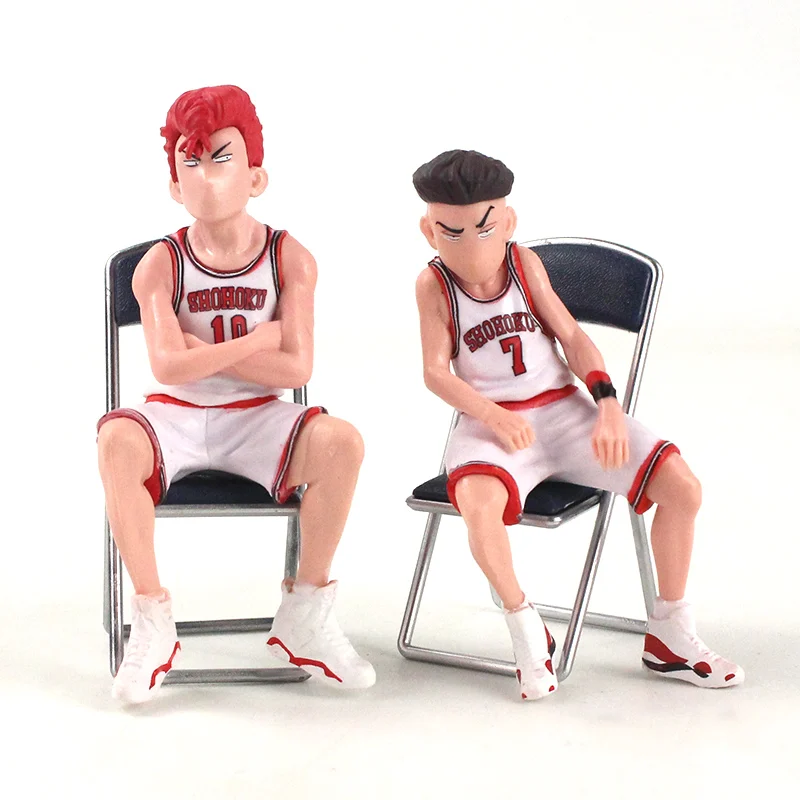 Hot 5pcs/set Slam Dunk Action Figure Toys Hanamichi Sakuragi Rukawa Kaede Akagi Takenori Miyagi Ryota Anime Figure Model Toys