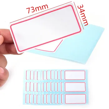 

36 labels stickers Sheets White Self-Adhesive Label Name Sticker Number Blank Note For student