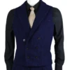 2021 Double breasted Vest For Men Grey Vintage vestido men Formal Notch Lapel suits Waistcoat For Wedding XS-5XL 5