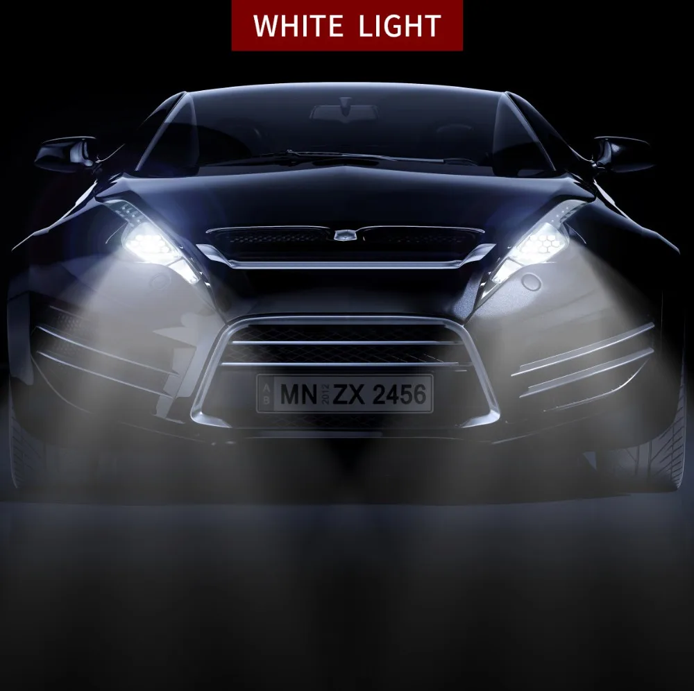 EURS H8 H9 H11 светодиодный фар автомобиля HB3 9005 HB4 9006 12 V-24 V 5000LM светодиодный туман Lihgt Белый фар дальнего света лампы Белый цвет желтый, синий; размеры 34–43