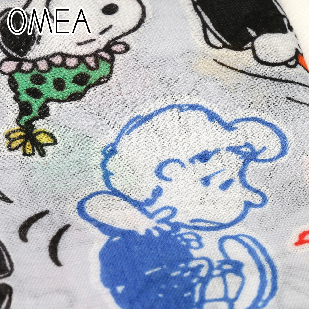 OMEA, весенний женский шарф, мультяшная собака, шарф, милая Женская шаль, арахис, длинный шарф, осенняя бандана, бесконечный шарф, защита от ультрафиолета, шелковый шарф
