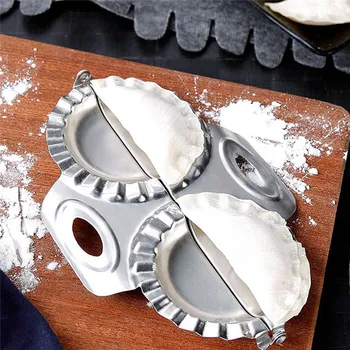 

Stainless Steel Press Dumpling Mold DIY Dumpling Artifact Tool Double Head Dumplings Wrapper Maker