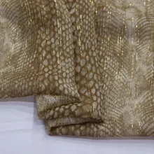Шелковое платье Shimmer жоржет креп шифон змеиная кожа узор металлик жаккард Блестящий шелк тонкая ткань для платья шарф