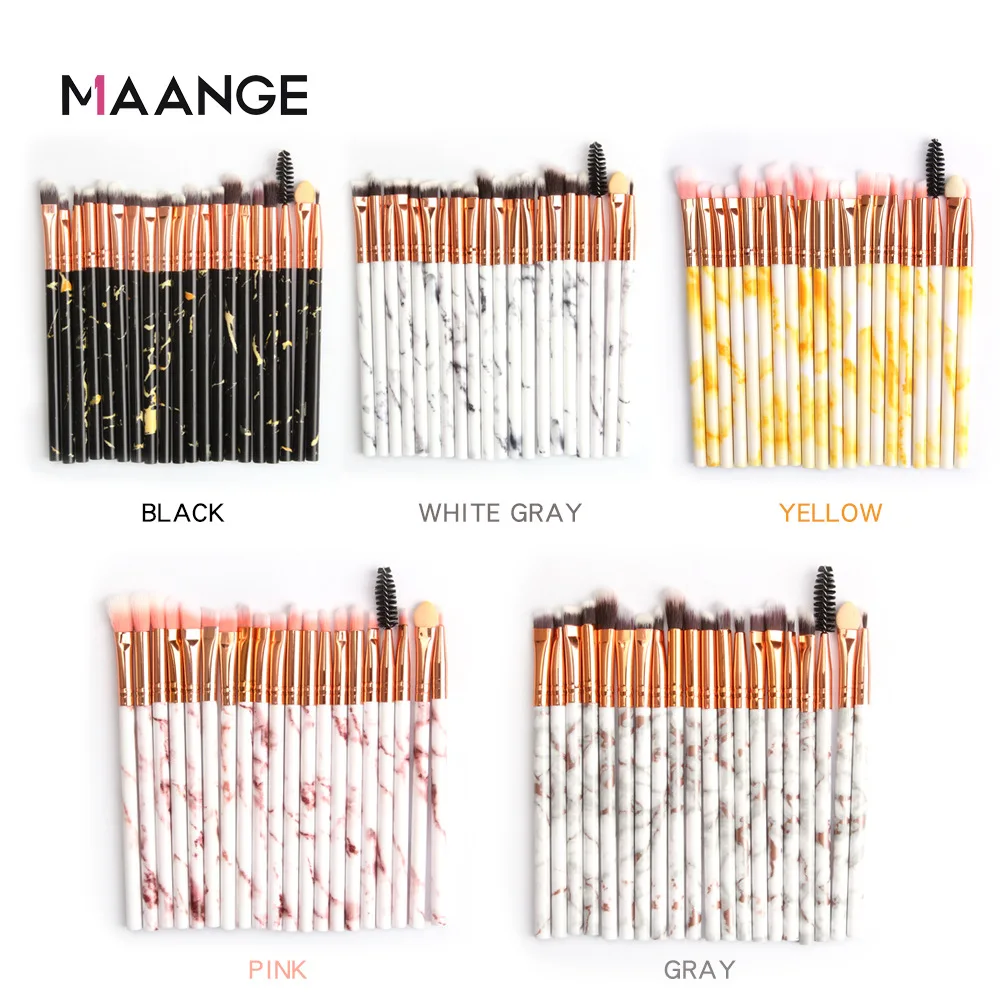 

Factory Direct Sales MAANGE Ma'ang 20 Marble-printed Eye Makeup Brush Beauty Tool Eye Shadow Brush Sales