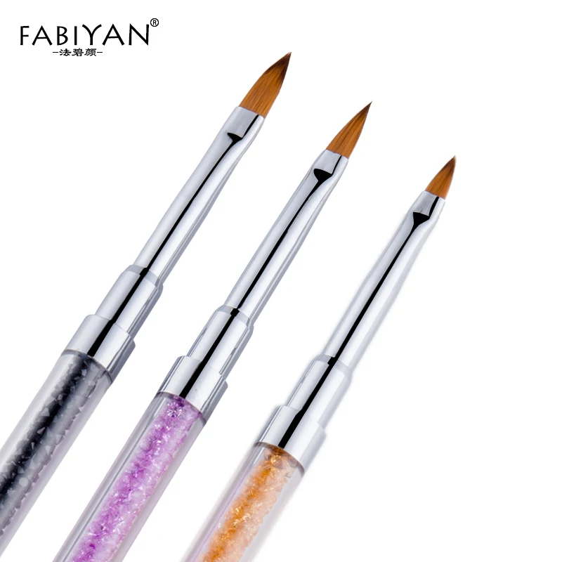 3 стиля, акриловые УФ-гелевые хрустальные стразы для полировки, плоская кисть для наращивания, ручка для дизайна ногтей, рисования, маникюра, инструменты для творчества
