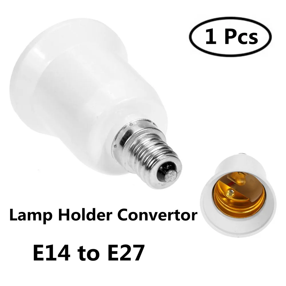 

1pcs Lamp Holder Converter E14 TO E27 Adapter Conversion Socket High Quality Material Fireproof Socket Adapter Lamp Holder