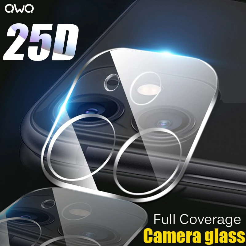 25D полное покрытие объектива камеры стекло для iPhone 11 Pro MAX Защита экрана для XR X 7 8 Plus XS 11 Pro Max задняя Закаленное стекло пленка