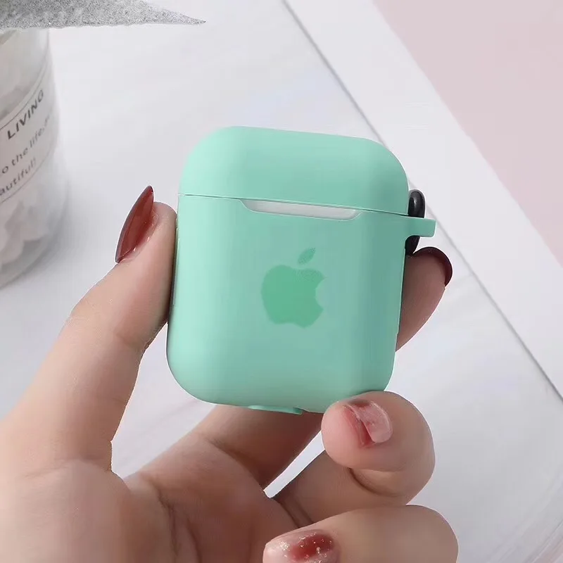 

For AirPods Silicone Cover Case Anti-lost Protective Cover Skin Case for Apple AirPods 2 Soft Cute Cartoon Silicone