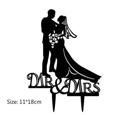 D Золотой MR& MRS акриловые буквы Топпер для торта «С Днем Рождения» свадьбы и Помолвки торт украшения взрослых день рождения сувениры - Цвет: D