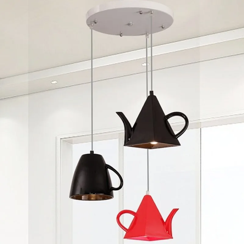 

Modern new creative minimalist ice cream bar table restaurant light cafe club factory direct dining chandeliers LB12181