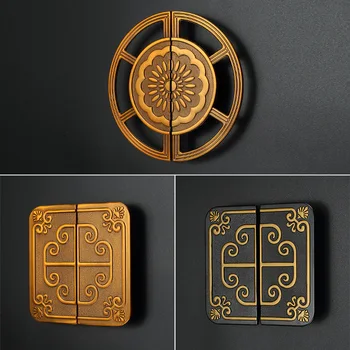 

1Pair New Chinese style wardrobe door handles Antique copper cabinet door handles on the cabinet door handle drawer hardware