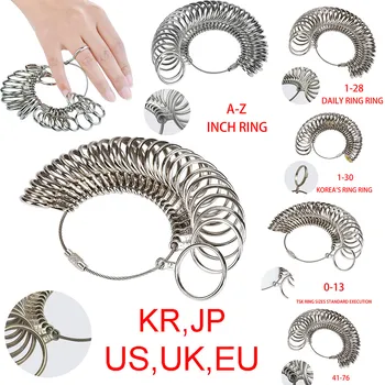 

Jewelry Ring Sizers Gauge Tool Ring Stainless Ring On Finger Measuring Ring Tool Rings Set Size Home Improvement Hand Tools #20