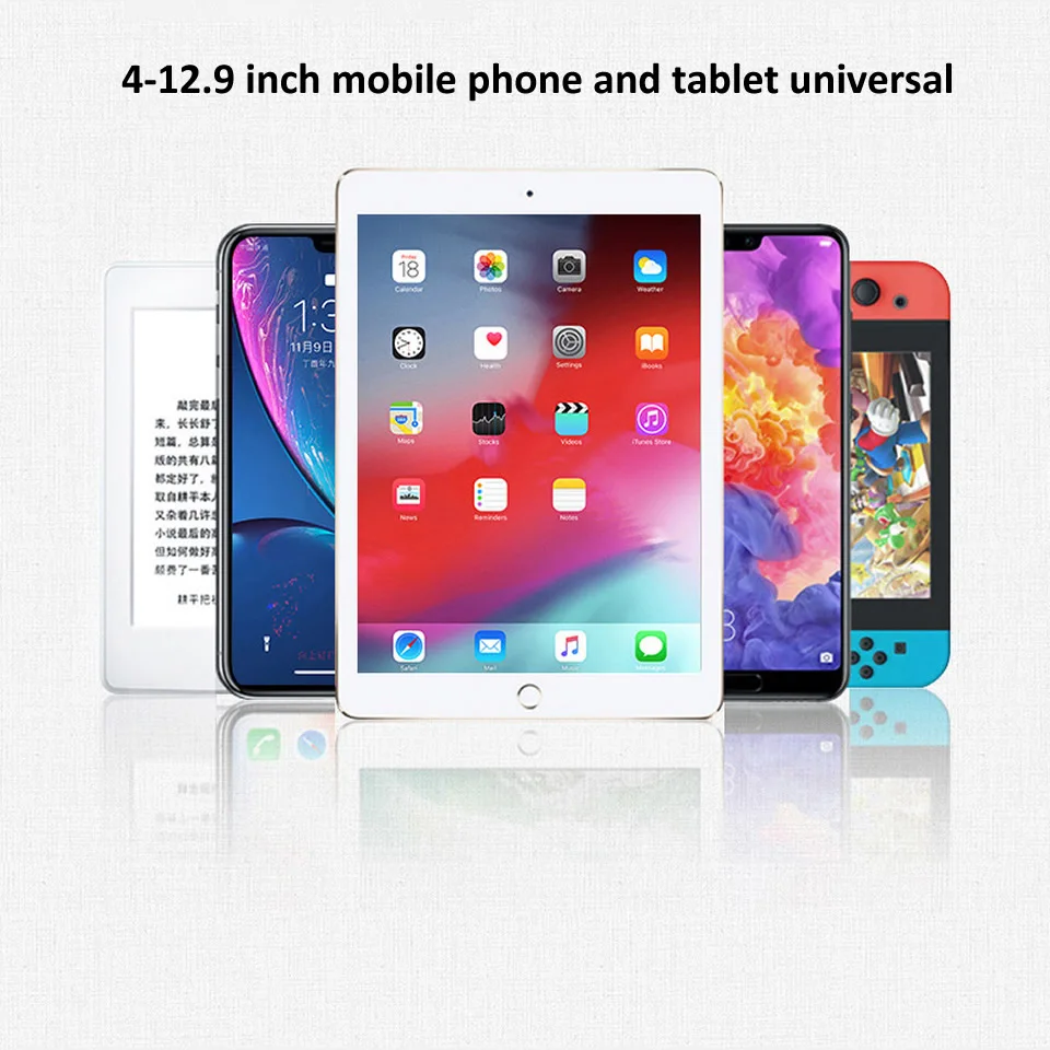Suporte Dobrável do Telefone da Tabuleta do Suporte do Assoalho do Tripé de 1.76m para 412.9 Polegadas do Telefone Móvel Tablet Sofá Cama Suporte para Ipad ar Pro Montagem - Imagem 2
