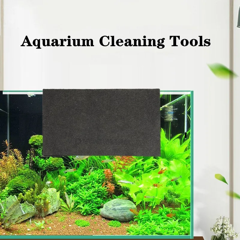 Aquarium Fish Tank Clean Towel Glass Cleaner Scrubber Tool