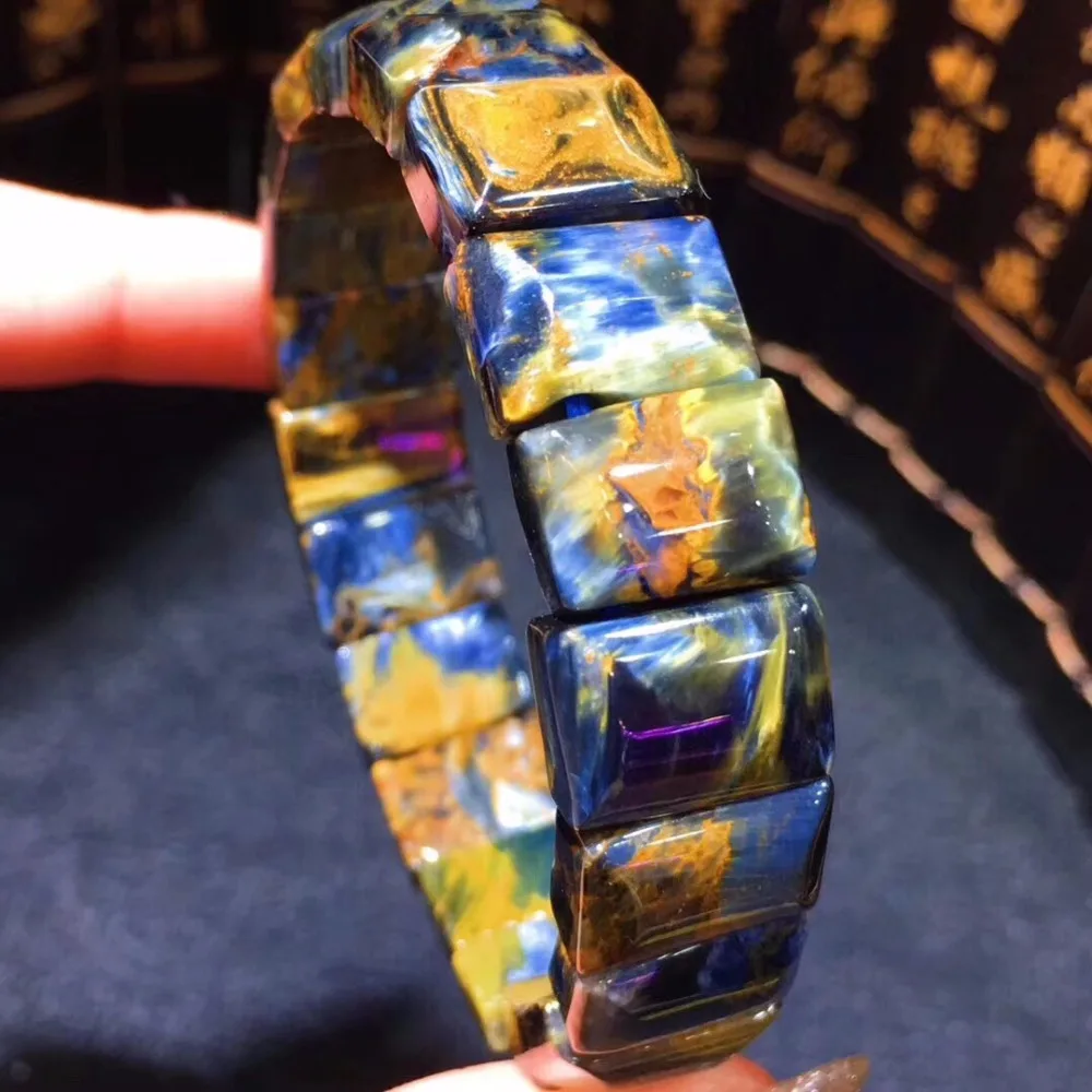 Natural Blue Pietersite Bracelet (5)