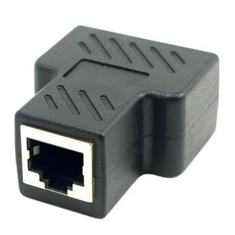 1-2 способа RJ45 LAN Ethernet сетевой кабель гнездовой сплиттер Разъем адаптеры
