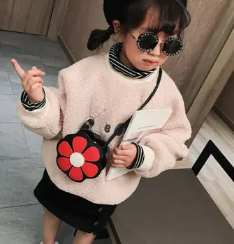 

Toddler Baby Kids Girls Flower Messenger Bags Children Shoulder Bag Handbag 2019 New Fashion Girls Flower Handbad Mini Bag