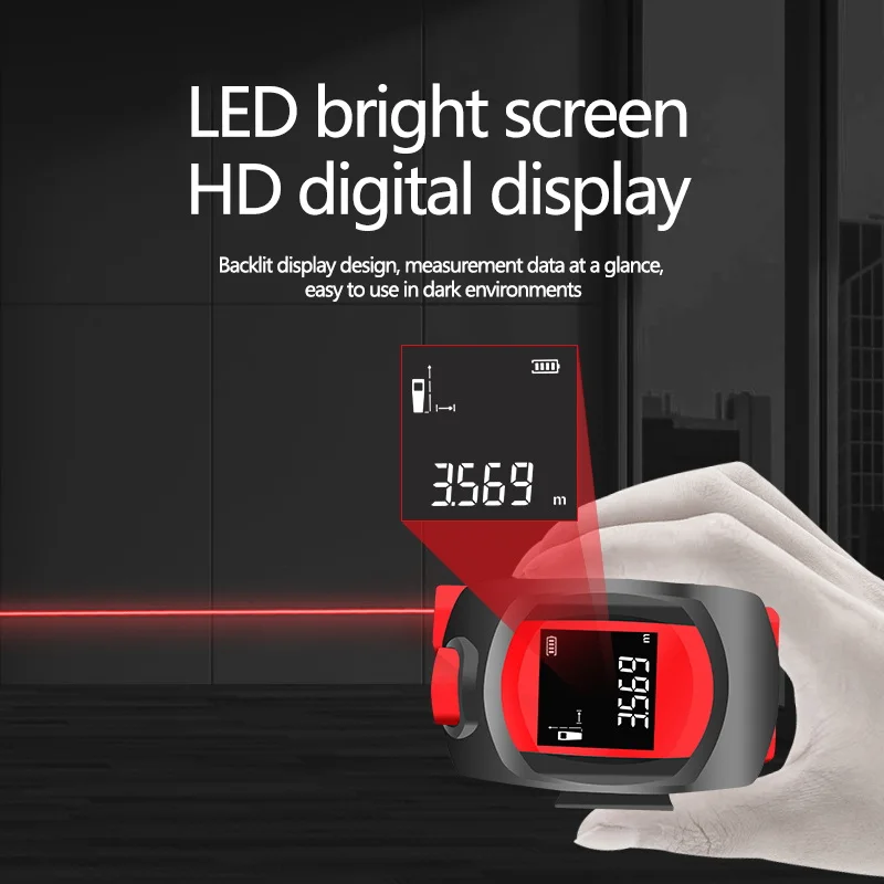 UNI-T LM40T Laser Tape Measure 40M 2-in-1 Laser Rangefinder Infrared Distance Meter Electronic Ruler LCD Display Portable UNI-T LM40T Laser Tape Measure 40M 2-in-1 Laser Rangefinder Infrared Distance Meter Electronic Ruler LCD Display Portable
