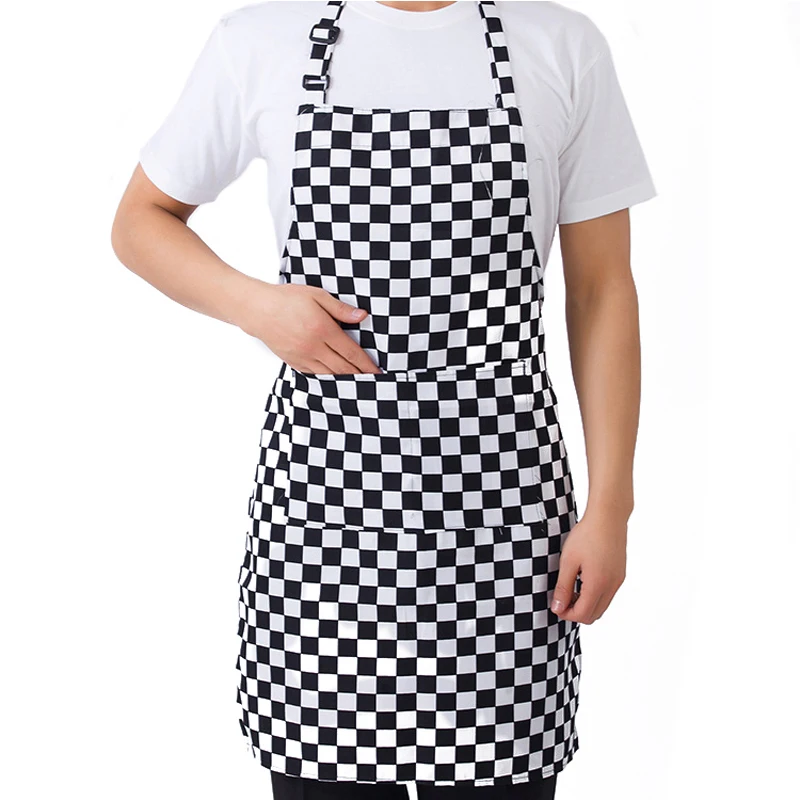 New Adjustable Chef Apron Female Male Cooking Apron Kitchen Apron Restaurant Baking Cooking Dress Multi-Color Wholesale
